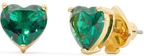 Kate Spade - Oorbellen - Groen - Messing - Hartvorm