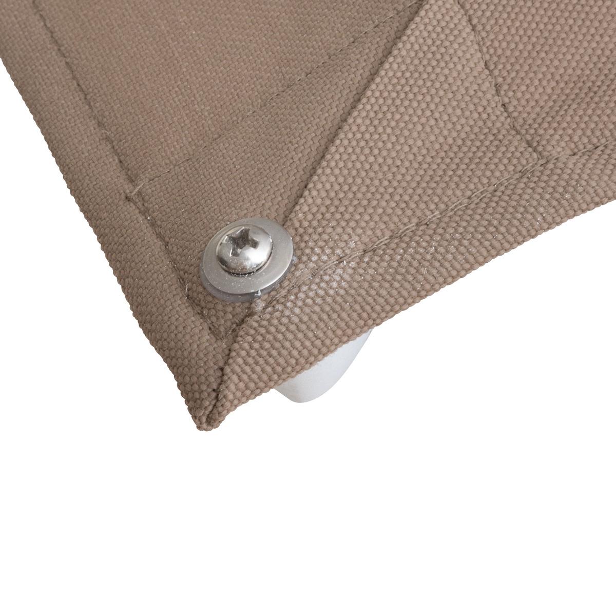 PARASOL DECENTRE MELHIA 3X3M NOISETTE