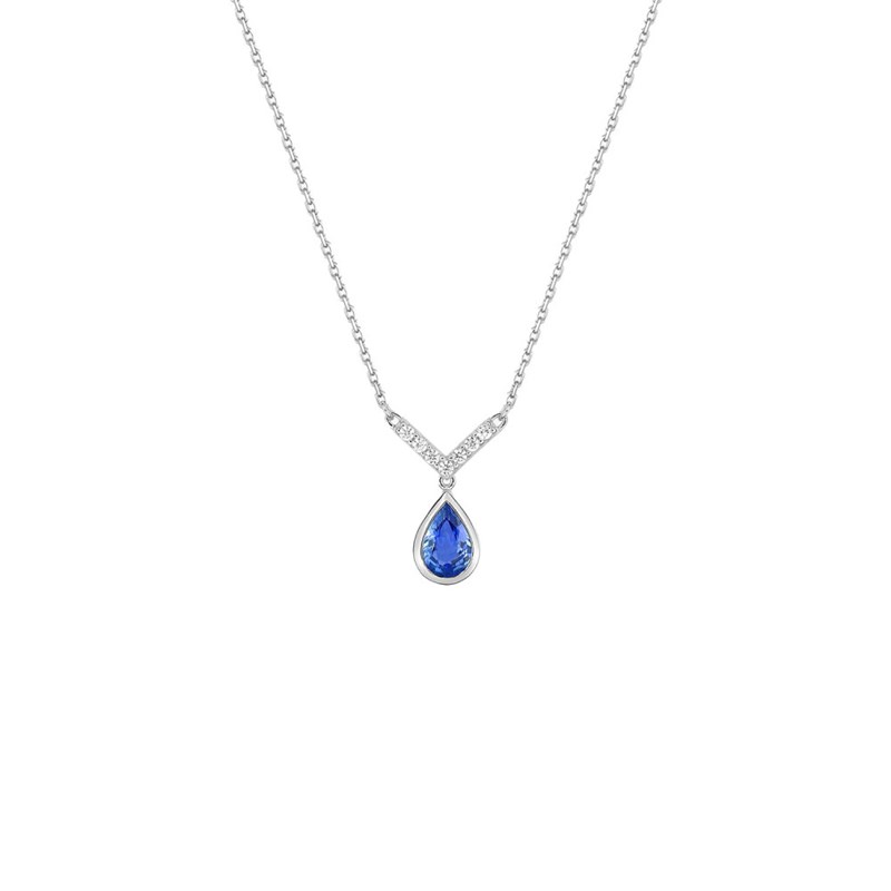 Collier Femme - Or 18 Carats - Diamant 0,06 Carats - Longueur : 42 cm