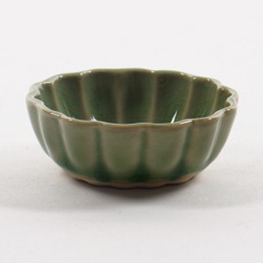 Schale 'Seerose', grün, Ø 7 cm, H 2 cm von fischer's lagerhaus