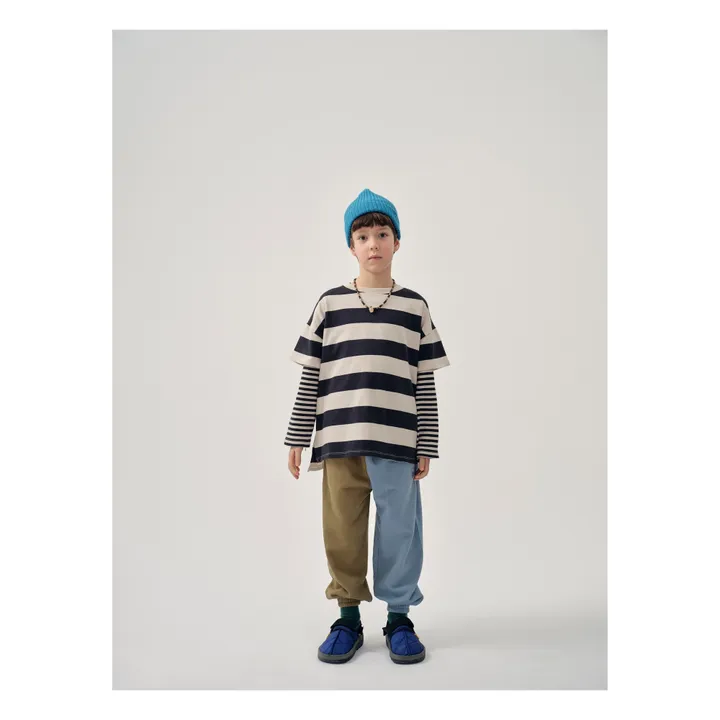 Main Story T-shirt Rayé Coton Bio | Vert