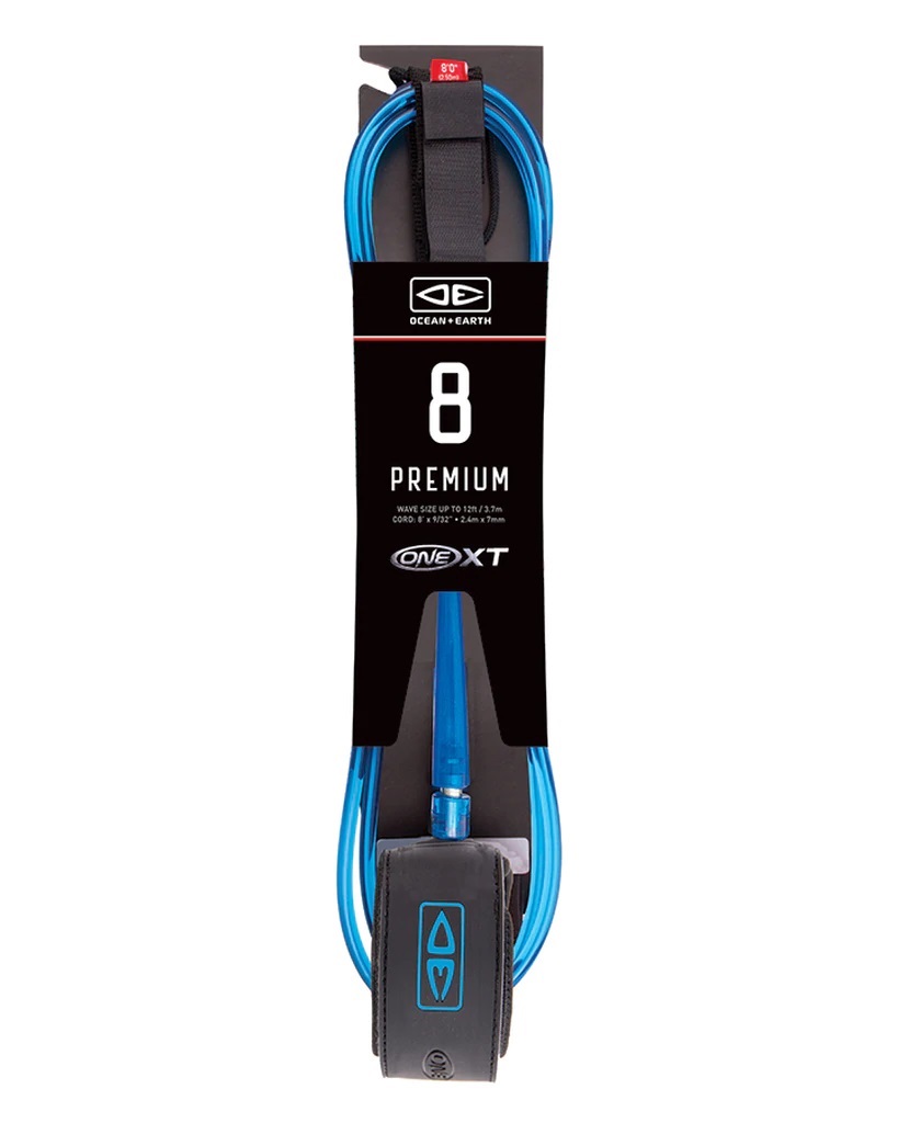 Ocean and earth Leash Premium - 8'0 - One XT Blue