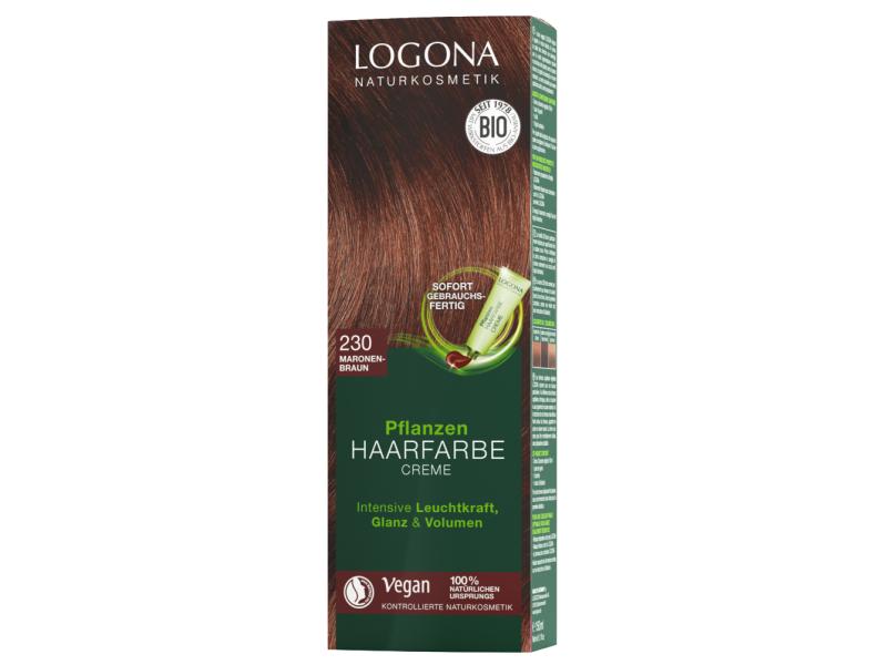 Logona Haarcoloration PHF 230 Maronenbraun 150 ml Haarfarbe-Creme natürlichen Ursprungs