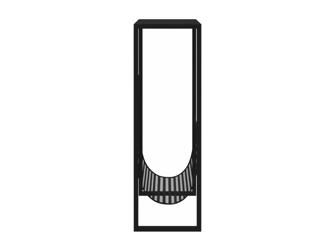 Porte-revue Noir 35x15x45 cm Acier