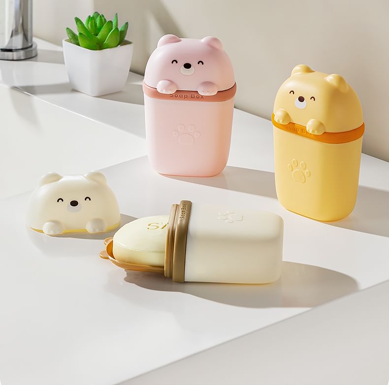 Yulu - Reisdier Plastic Zeepdoos / Set