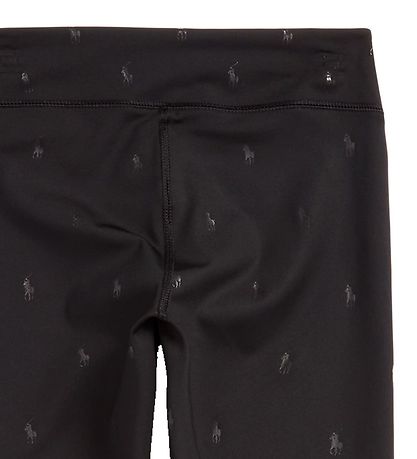 Polo Ralph Lauren Leggings - Sort m. Logoer
