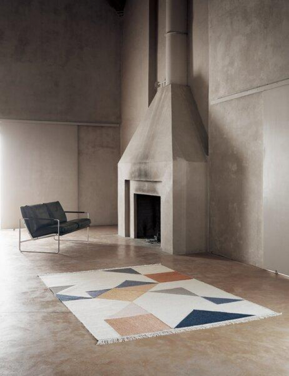 Linie Design Memo vloerkleed 200x300 rust