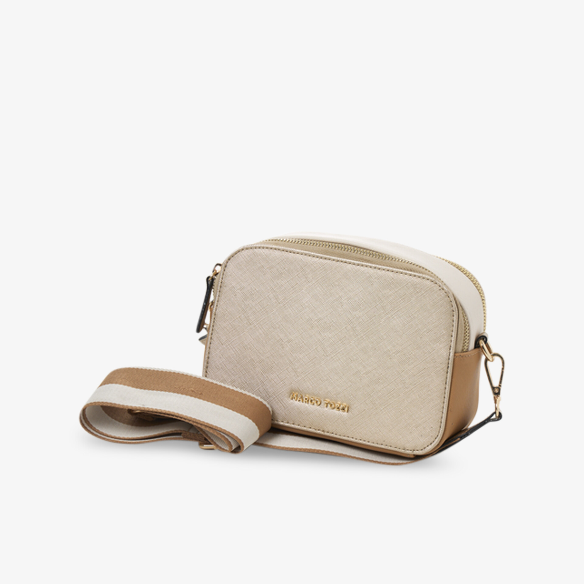 MARCO TOZZI Damen Umhängetasche beige