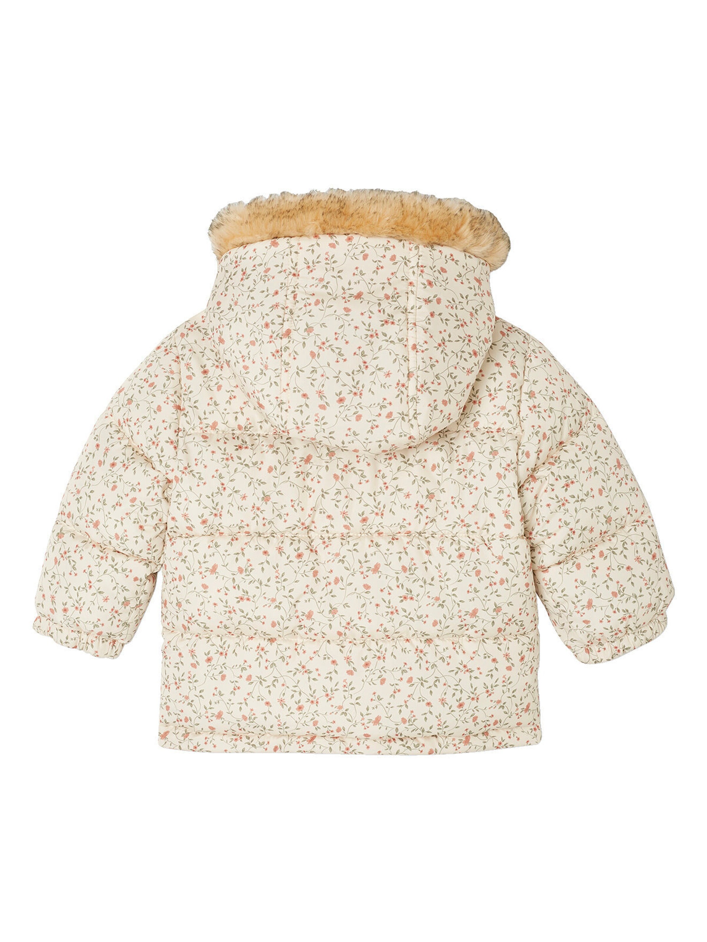 Vertbaudet Wendbare Baby Winterjacke mit Recycling-Polyester altrosa