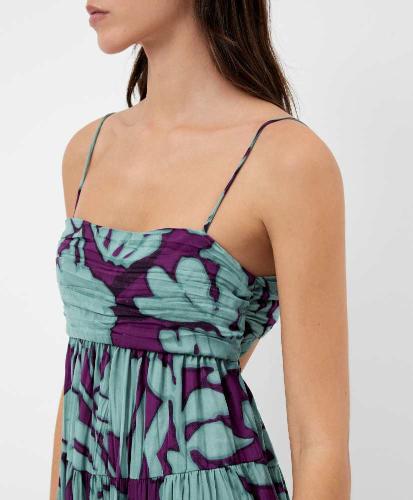 Vestido longo sem alças