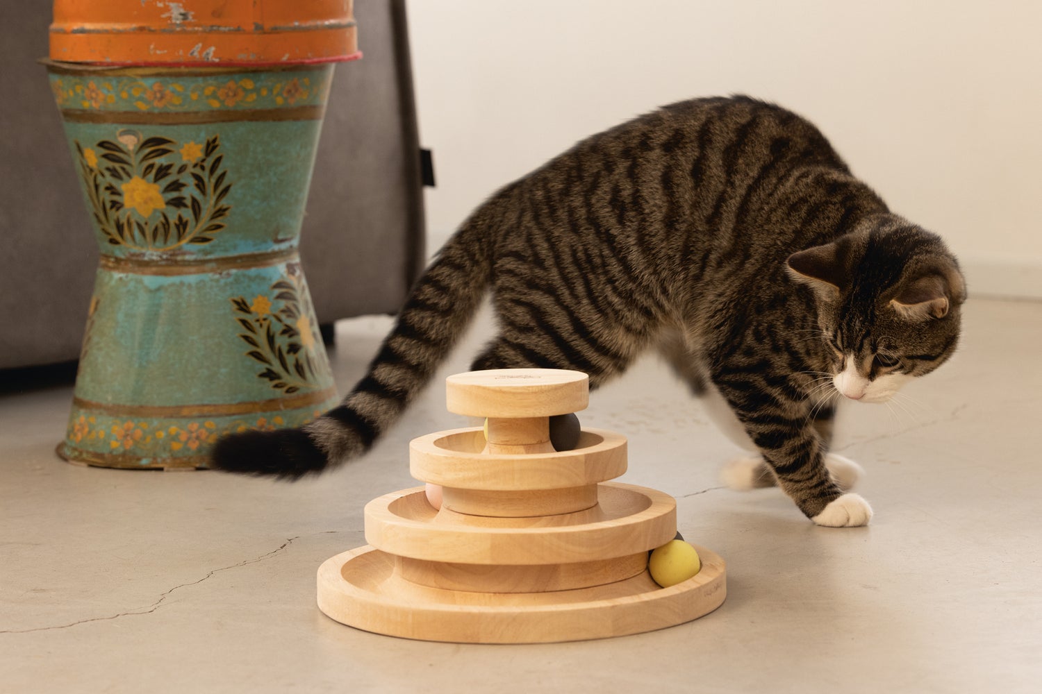Designed by Lotte kattenspeelgoed speeltoren Mia D 26 H 14,5 cm