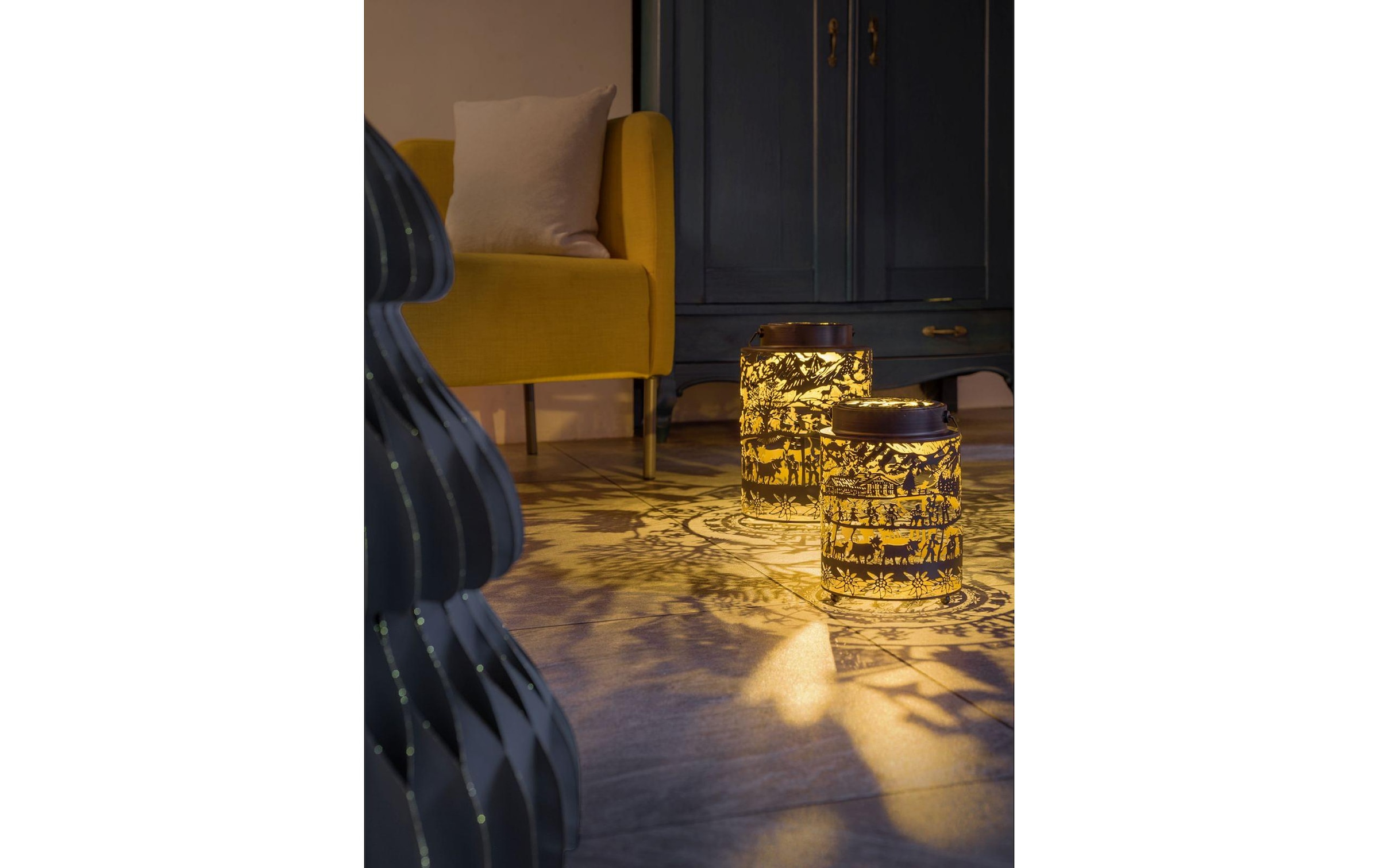 STT LED Laterne »Aura swissness« Warmweiss