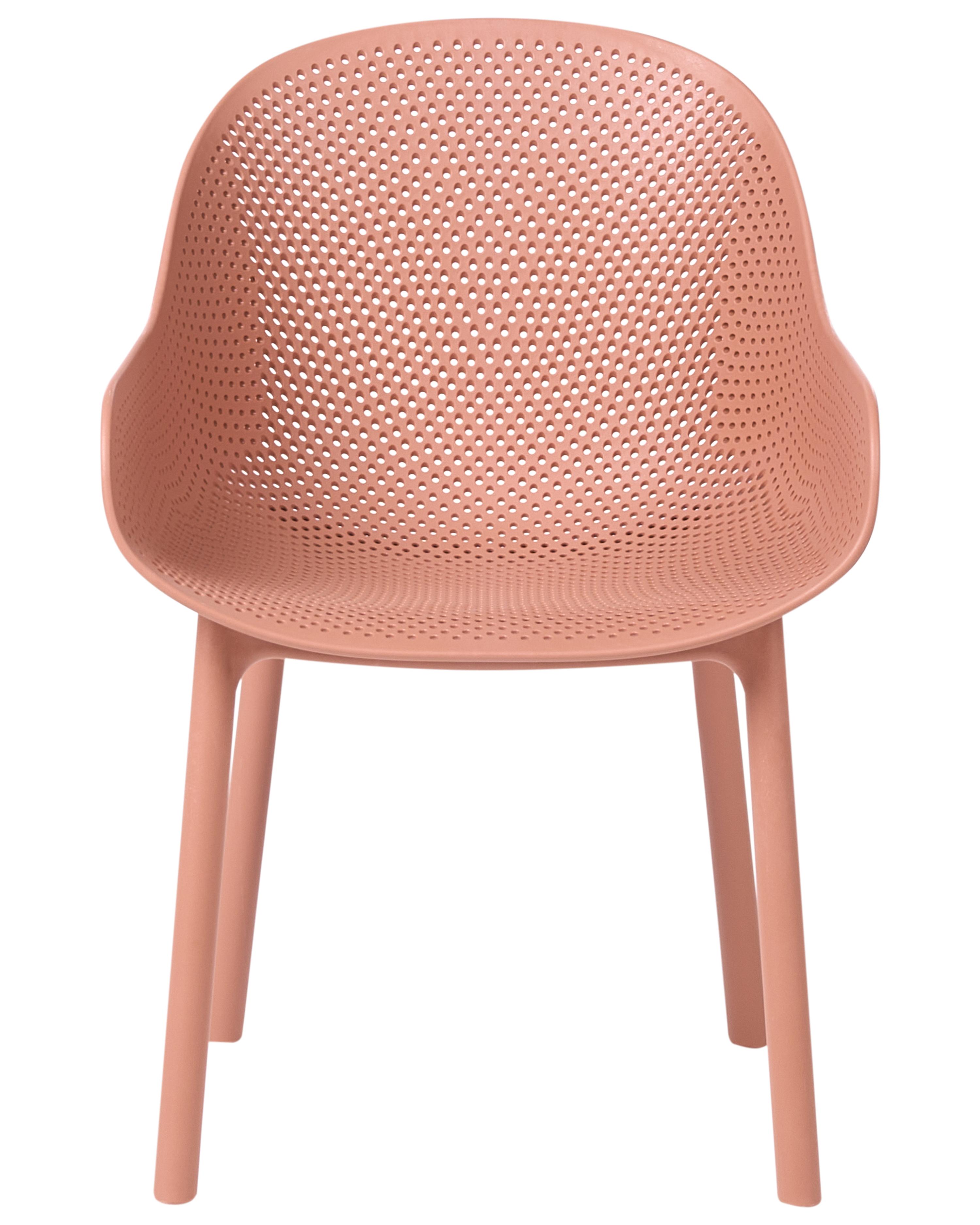 Set van 4 tuinstoelen TIGGIANO Koraalrood