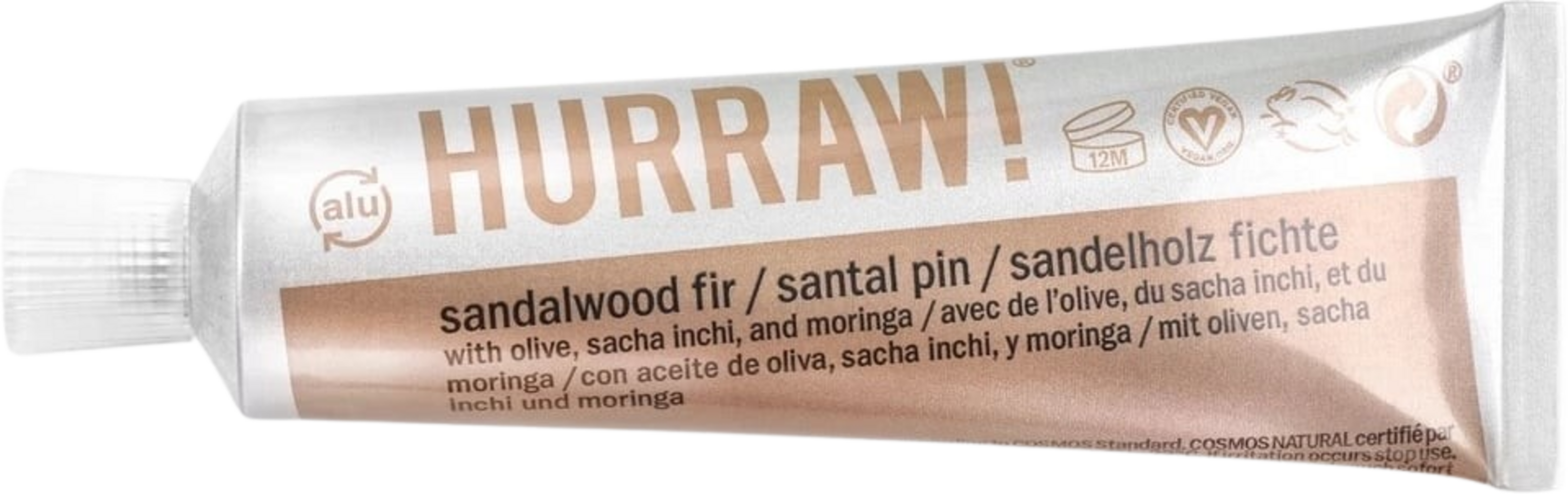 HURRAW!  Balmtoo Lippen- & Hautbalsam, Sandelholz Fichte (30 ml)