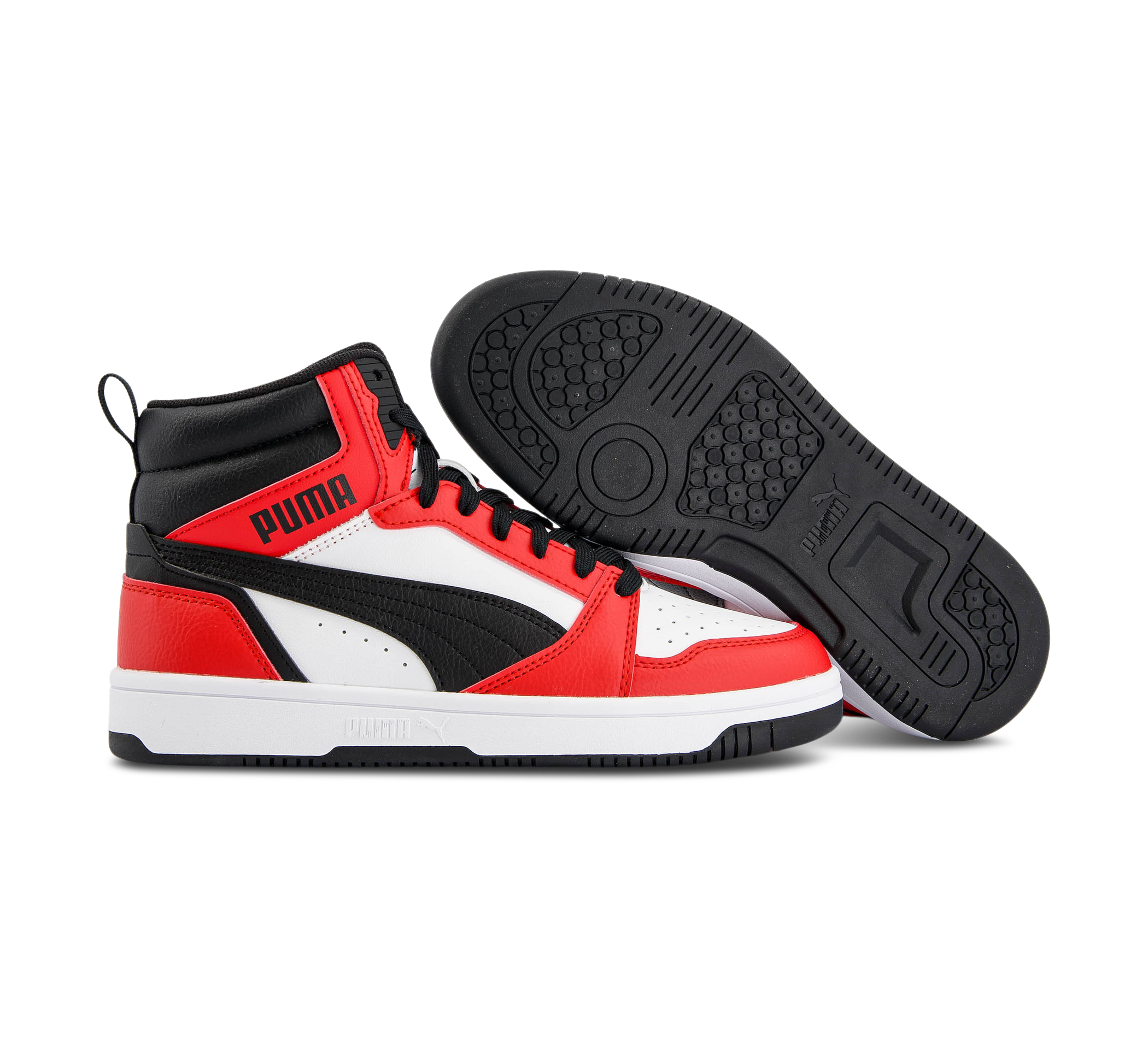 Puma Rebound V6 Mid Jr weiss