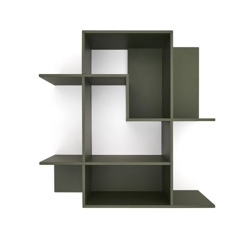 Étagère modulable Ina en MDF laqué vert 80 x 80 cm