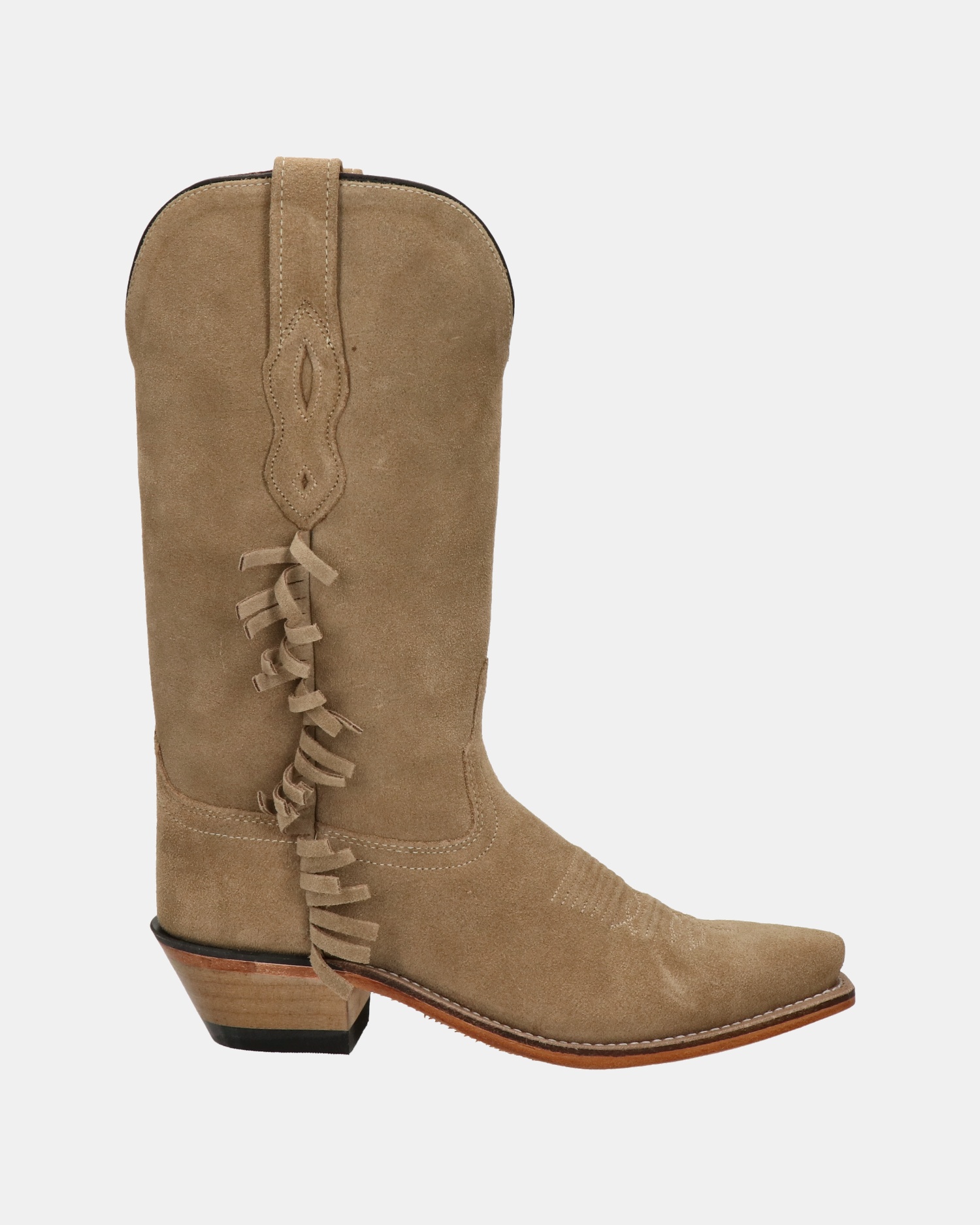 Bootstock Ruffle Cowboylaarzen  - beige