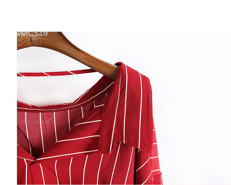 Lemongrass - Gestreepte blouse met lage rug