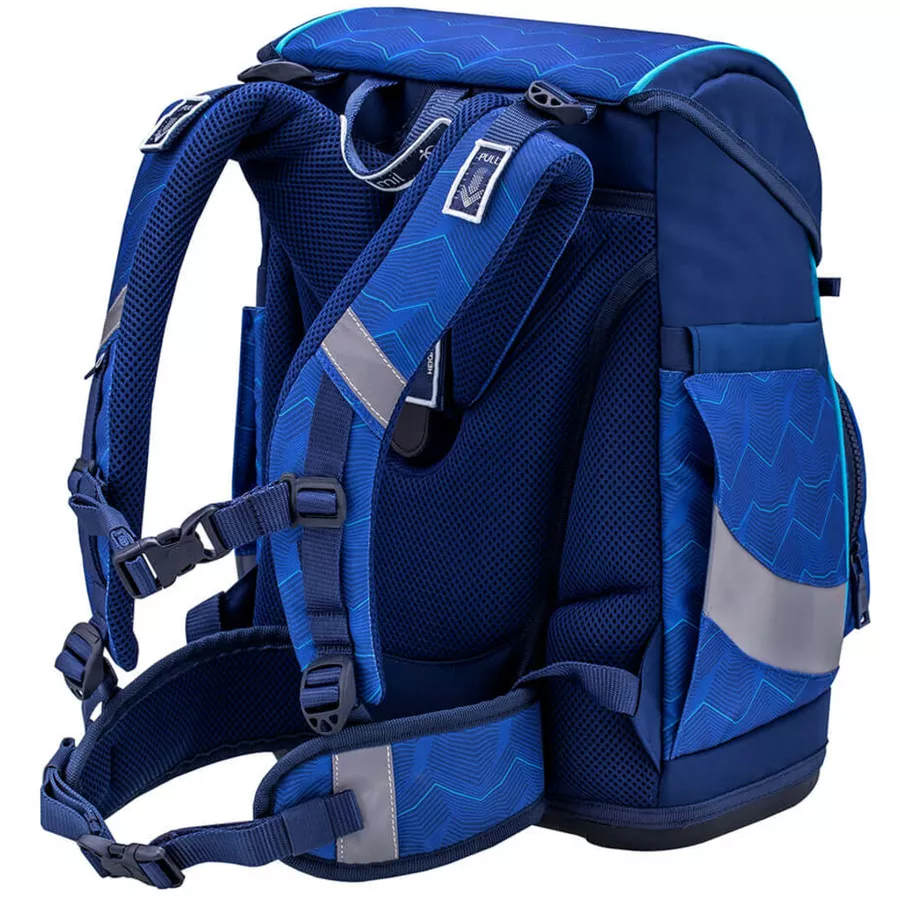Belmil Schulranzen Premium Smarty Plus Set 5-teilig Estate Blue