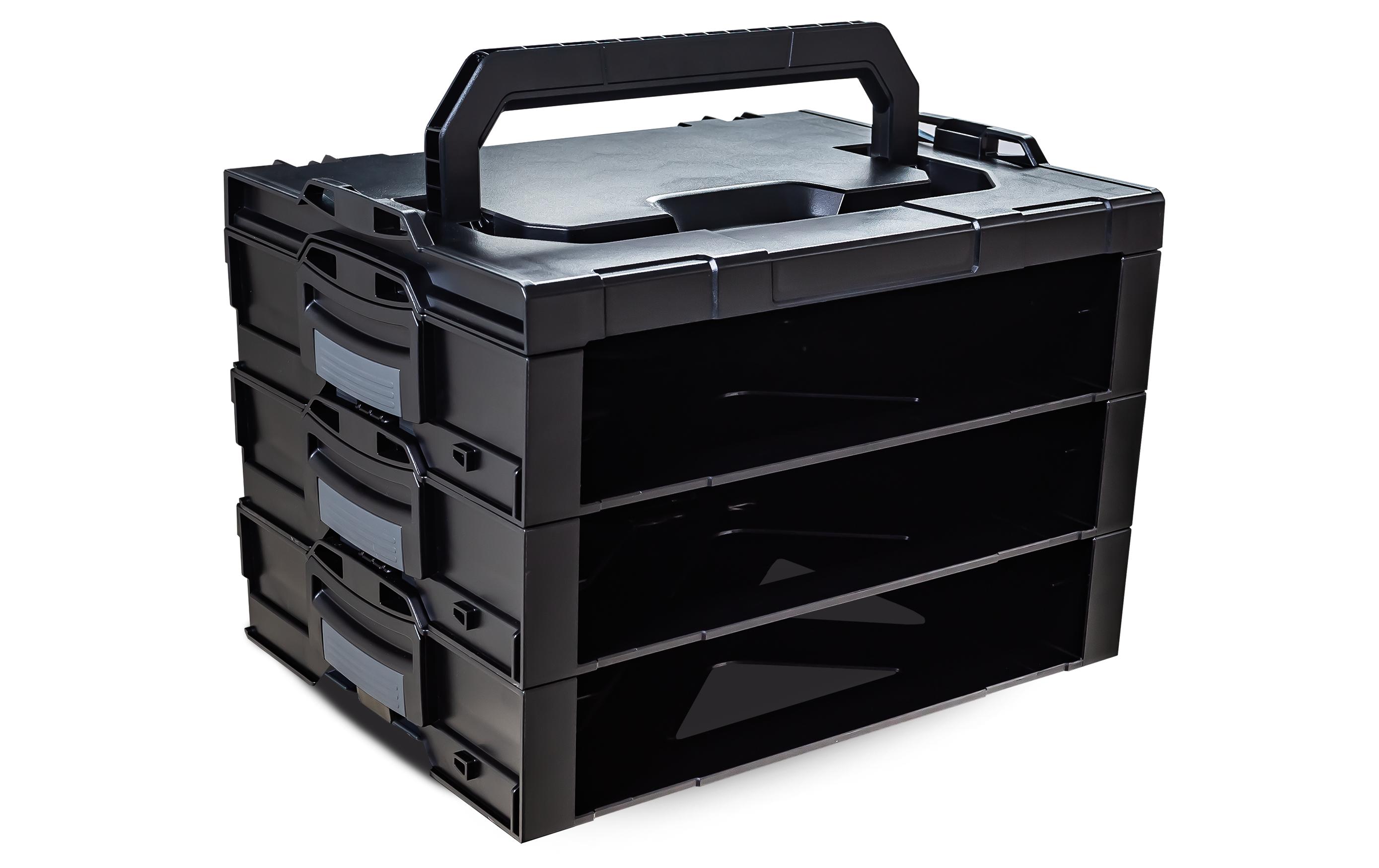Schubladenmagazin i-BOXX Rack, 3er Block 3 SchubladenRegalähnliche Aufnahme i-BOXX Rack