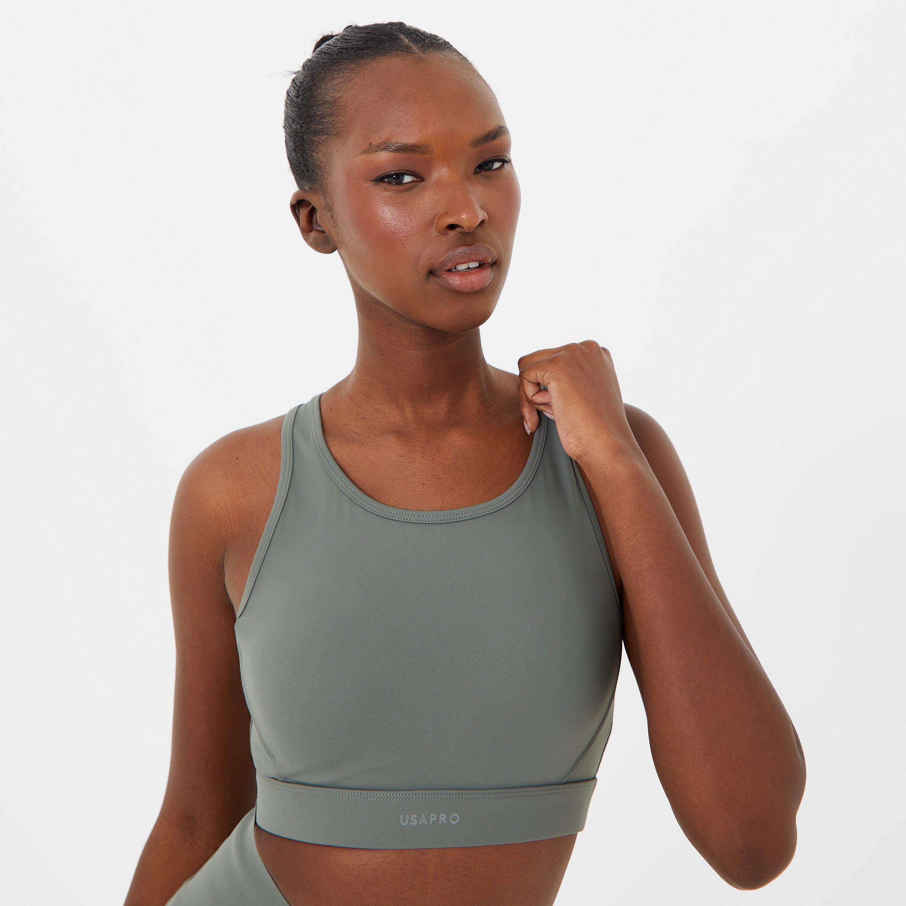 USA Pro Core Racer Back Sports Bra Womens