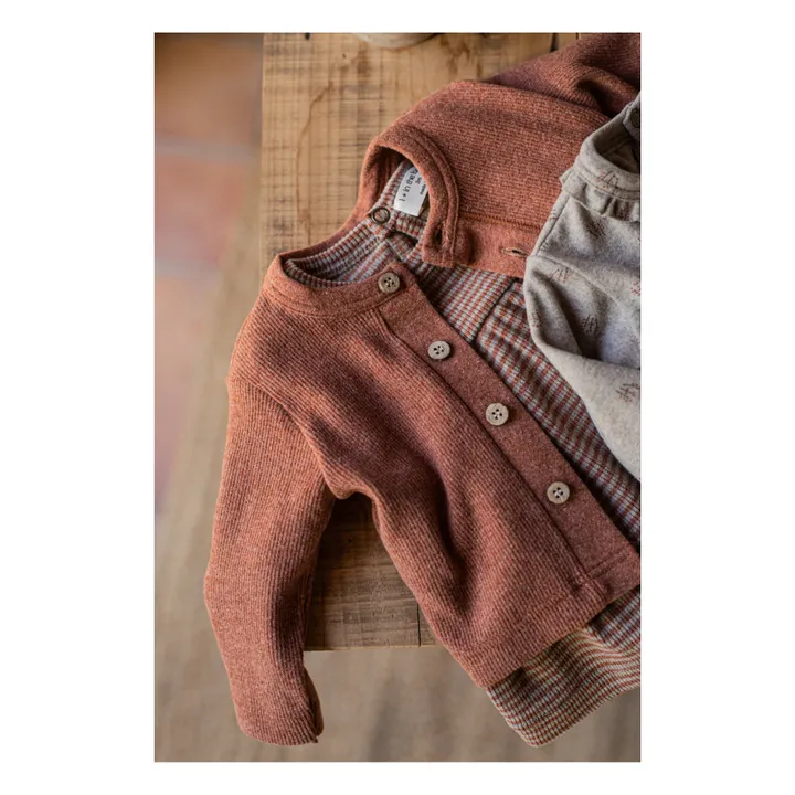 1+ in the family Robe-Body Côtelée Rayée Izet | Marron
