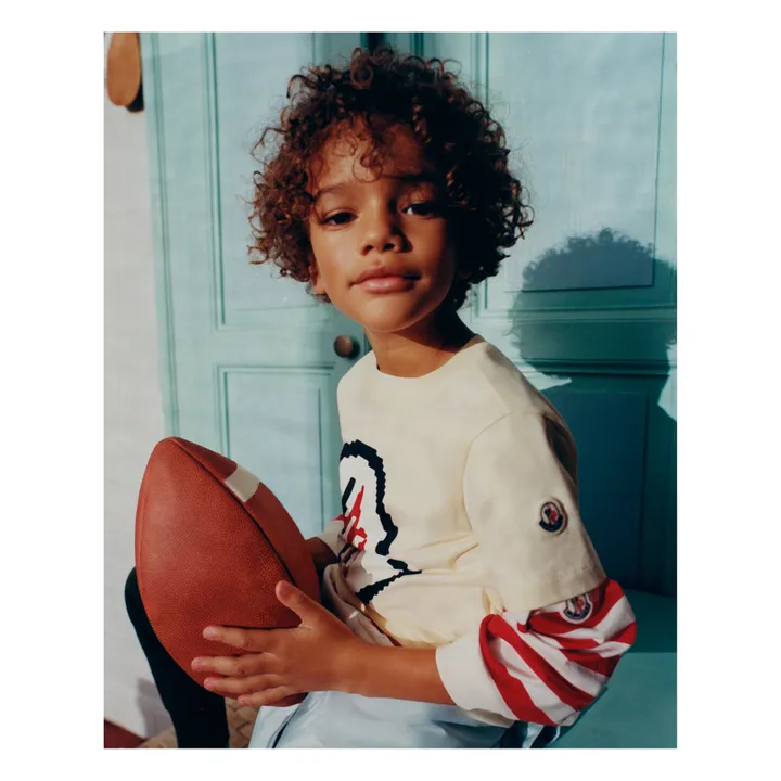 Moncler T-shirt Logo Pixel | Blanc