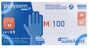 Polysem Nitril Handschoenen Maat M 100ST
