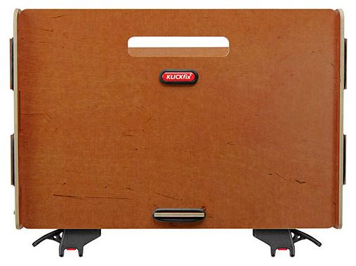 Panier pour Porte-Bagage Klickfix Radkiste Cargo KorbKlip Bois Naturel