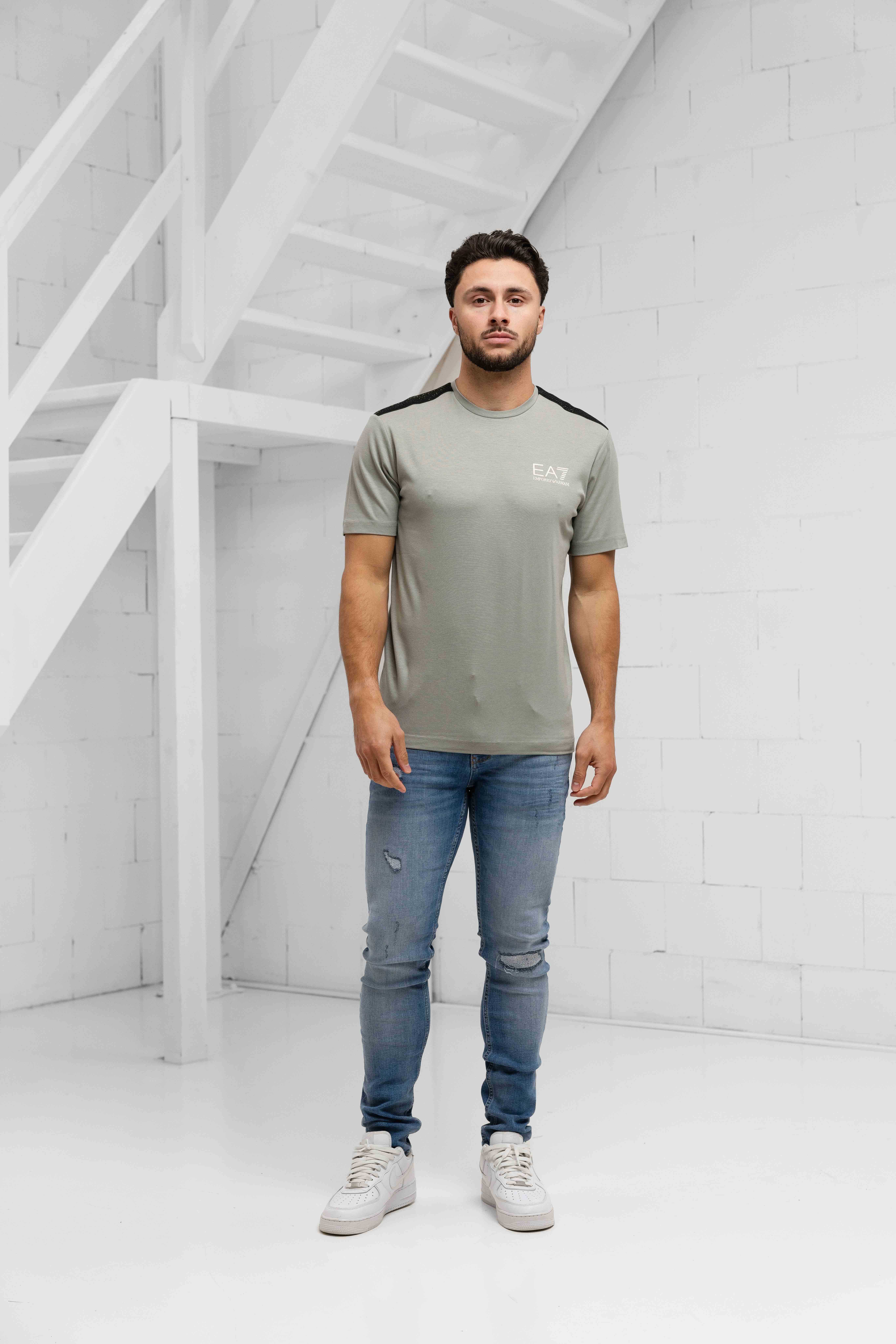 EA7 Emporio Armani 7M000299 T-Shirt Heren Lichtgroen