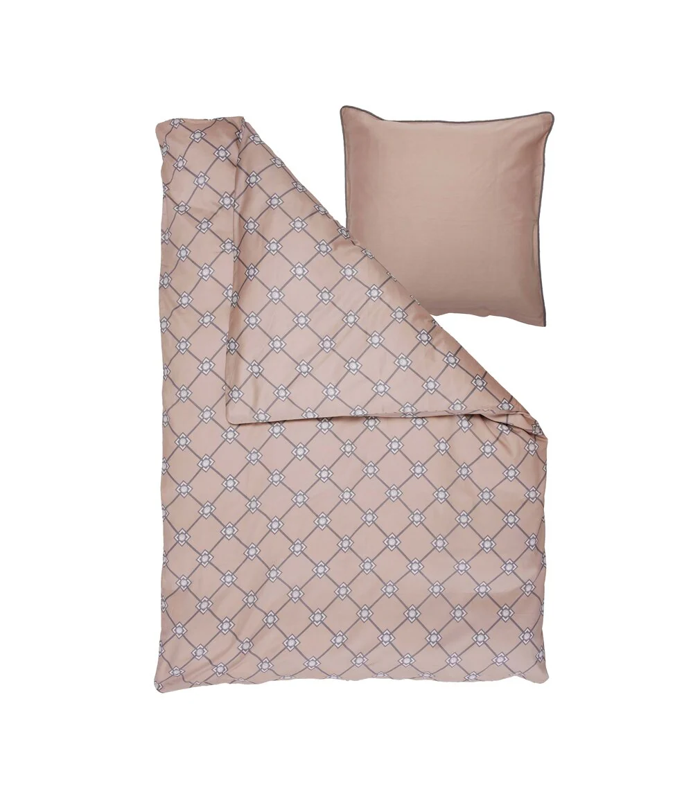 Margit Brandt  Madison Logo sengetøj - Grey/Light Sand