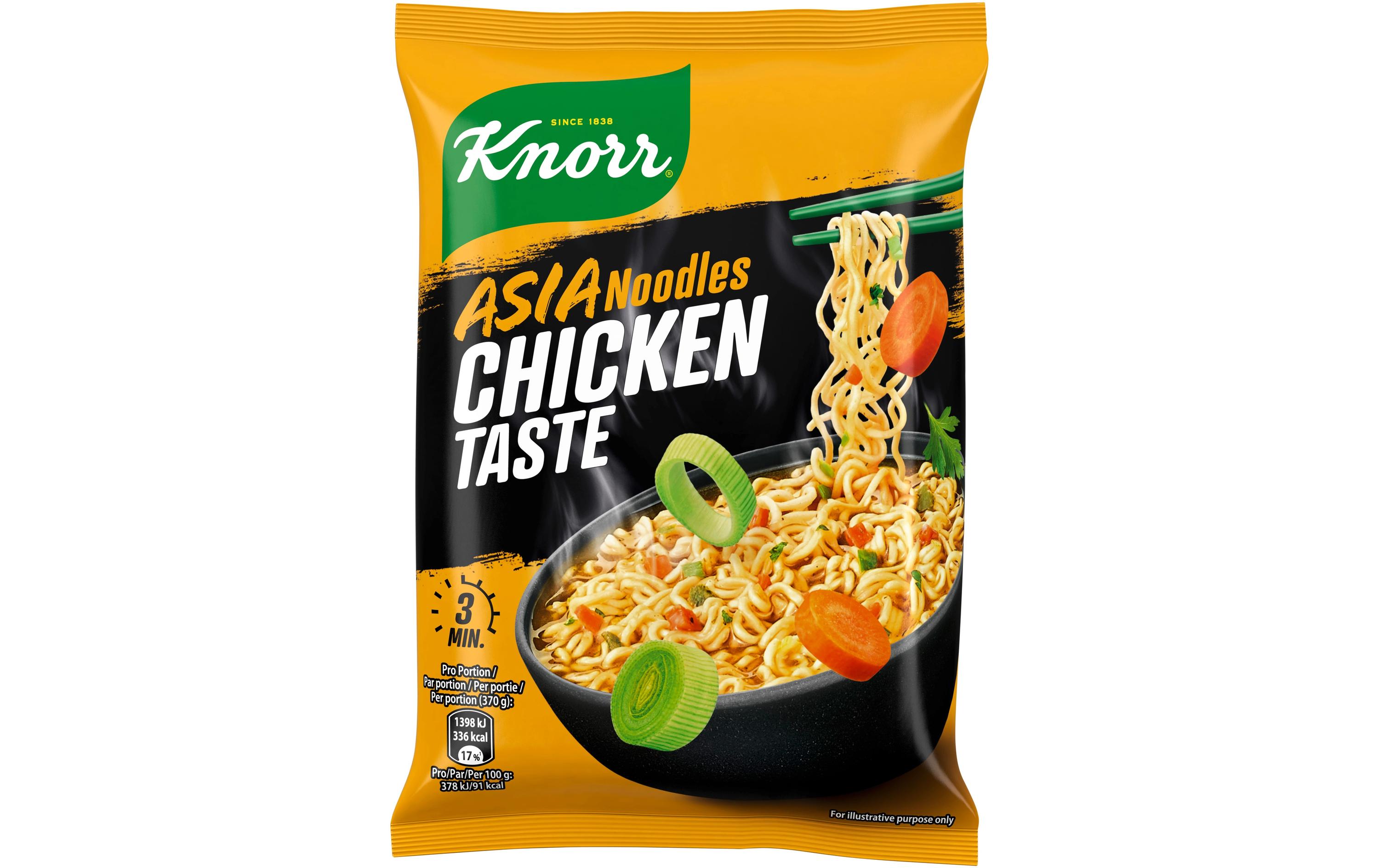 Asia Instant Noodles Chicken Taste 3 x 70 gAsiatisches Nudelgericht
