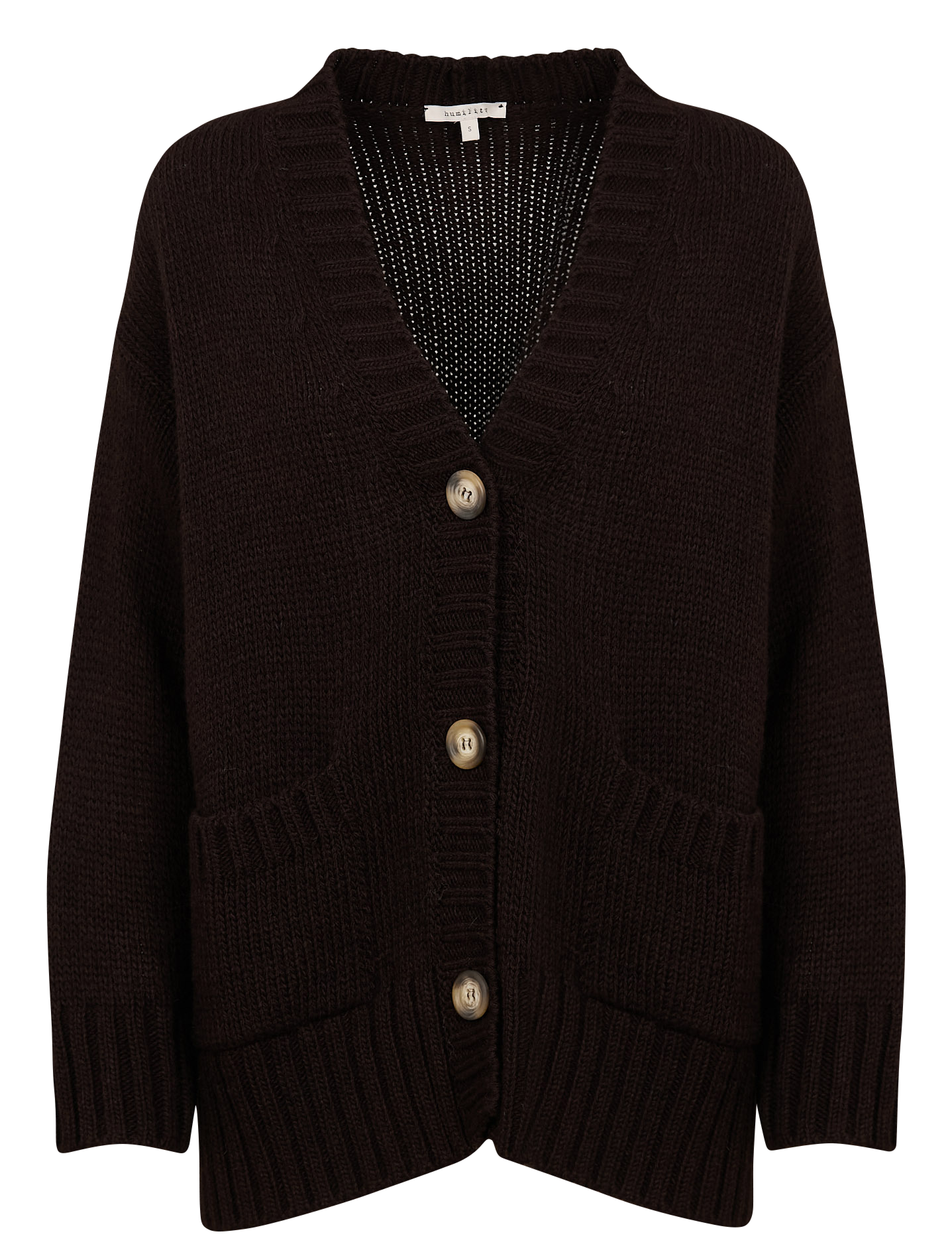 Cardigan col V | Marron