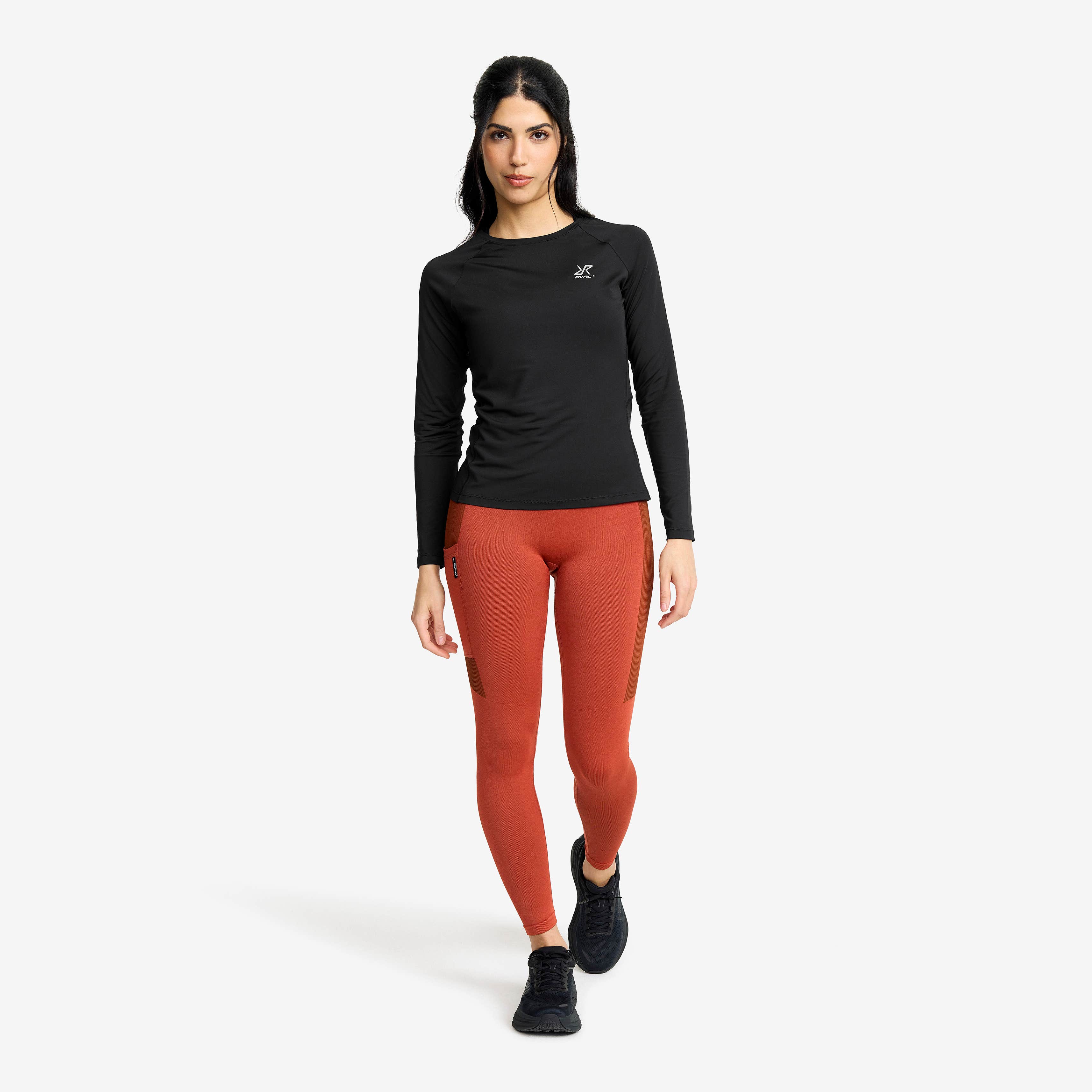 Stride Active Long-sleeved T-shirt Dame Black