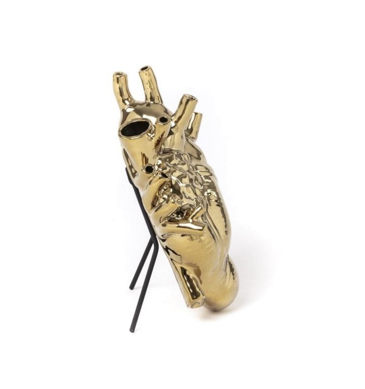 Seletti Love in Bloom Giant hart vaas wit