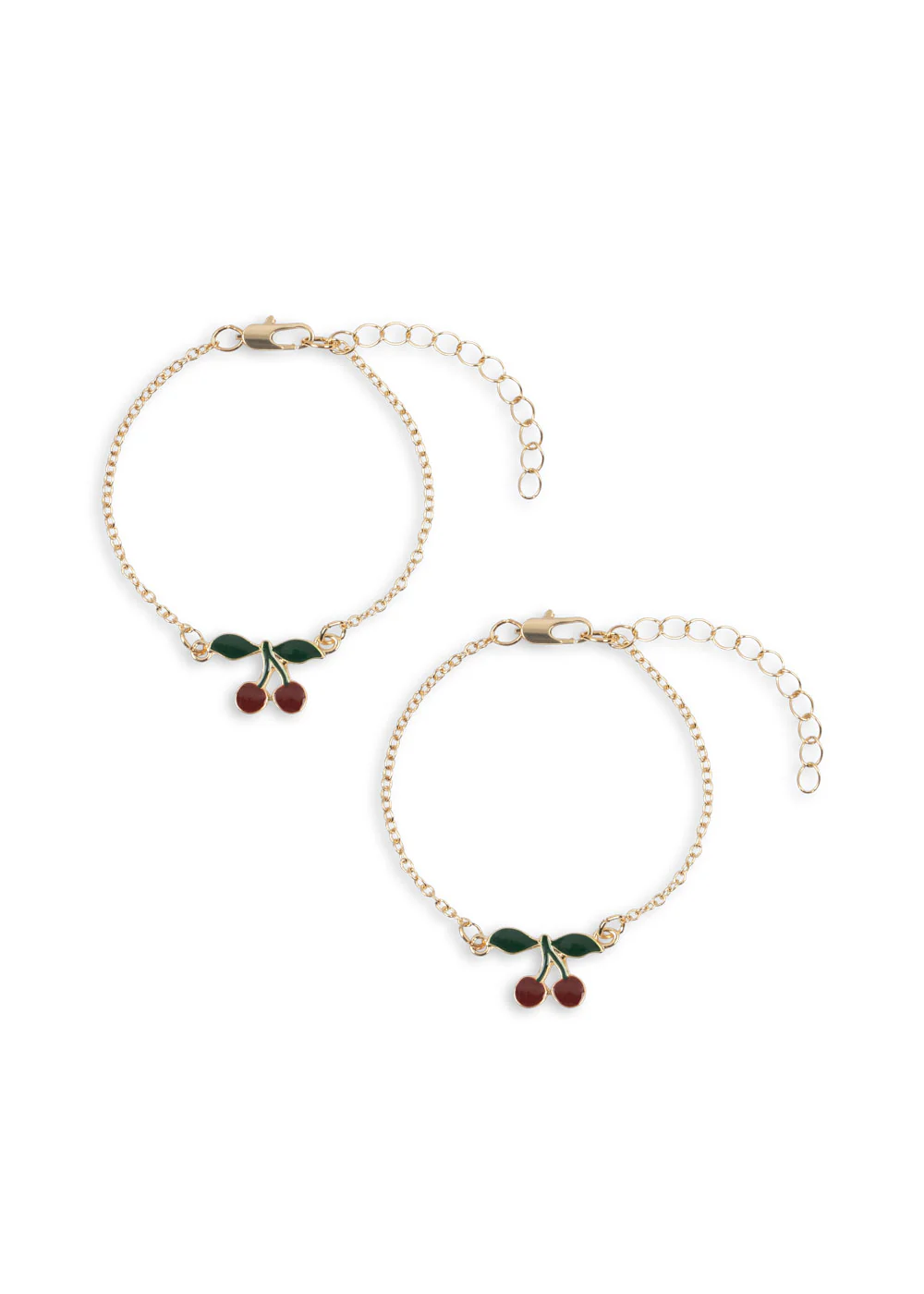 2 pak veninde armbånd - gold - OS
