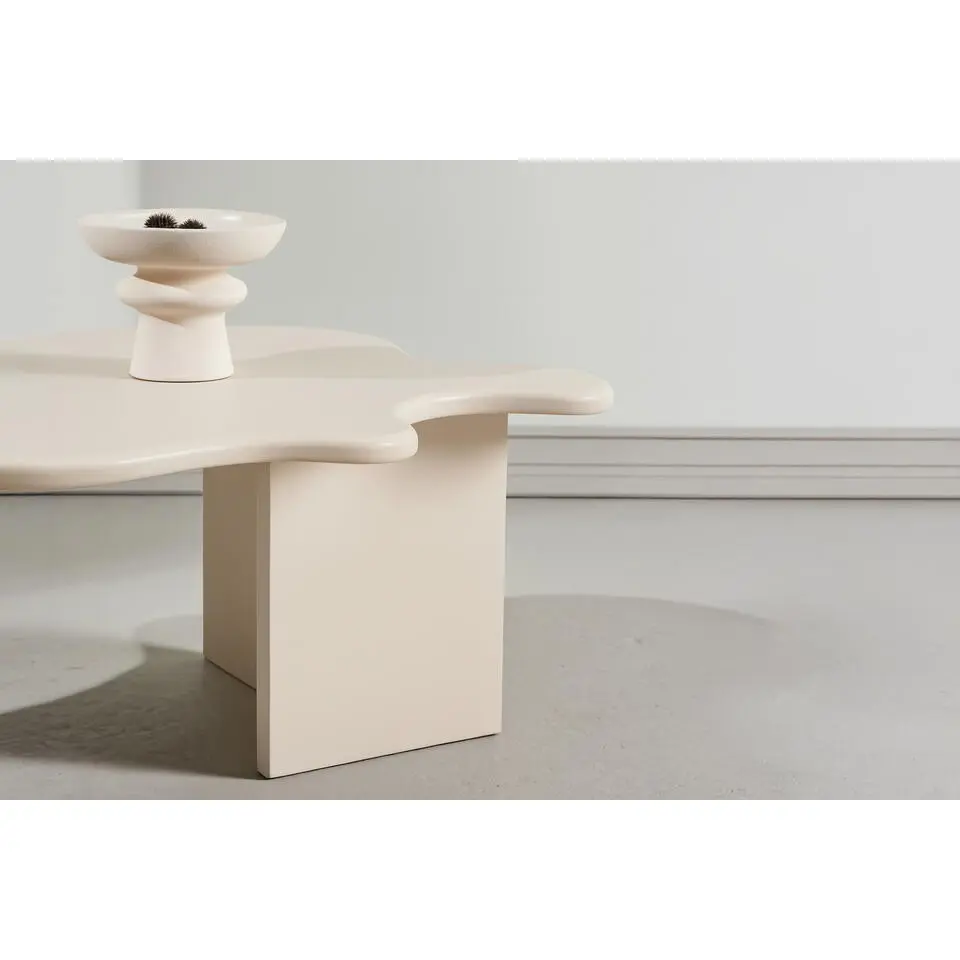 Salontafel Beige - 116x76x40cm - Flower
