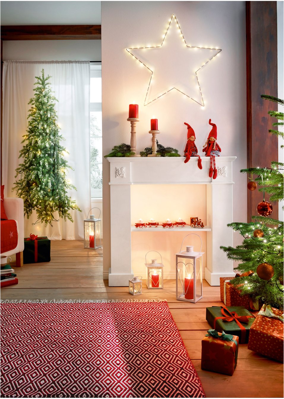 Bougeoir Petit train de Noël (Ens. 5 pces.)