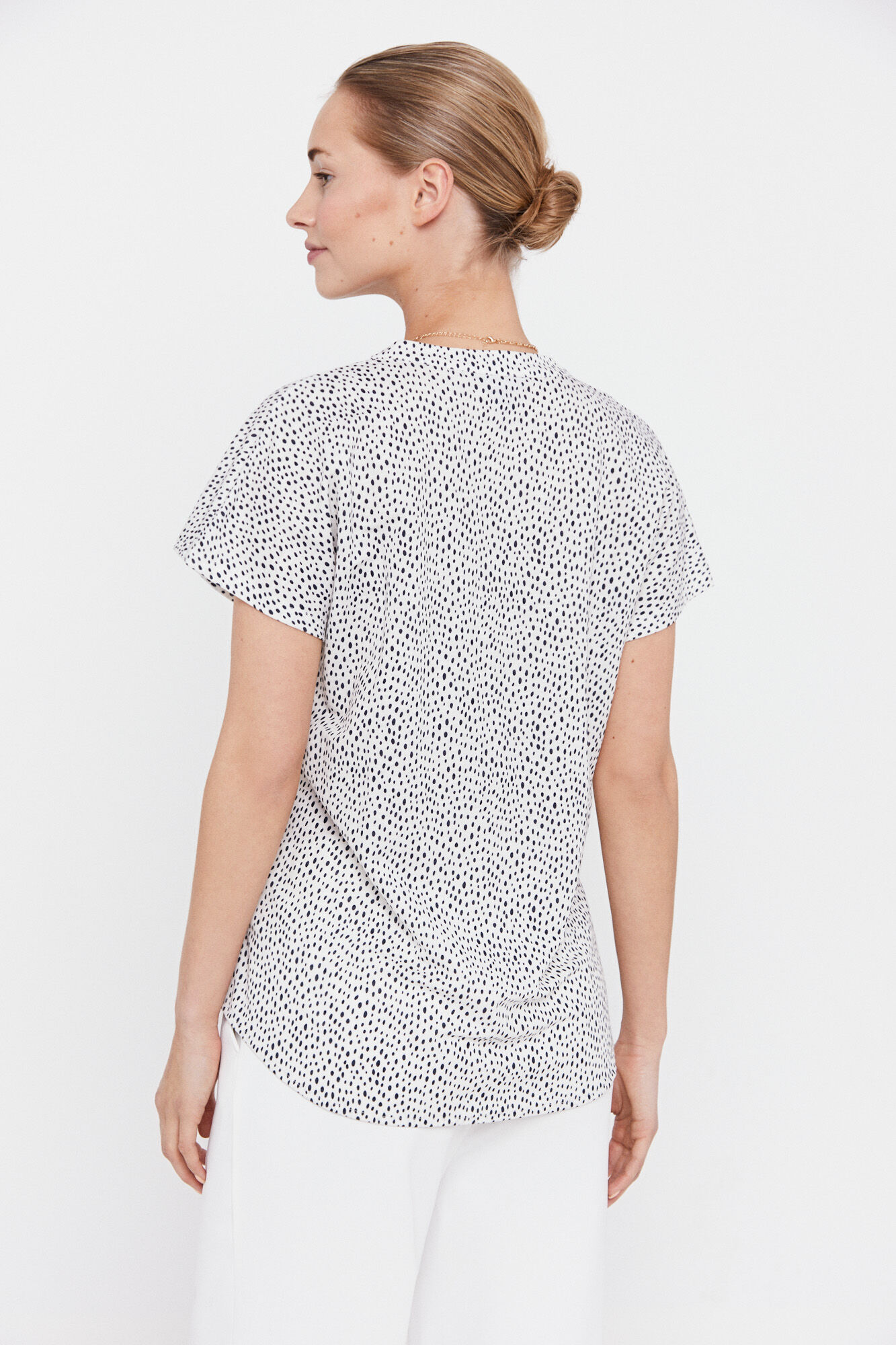 Blusa confortável - Estampa branca