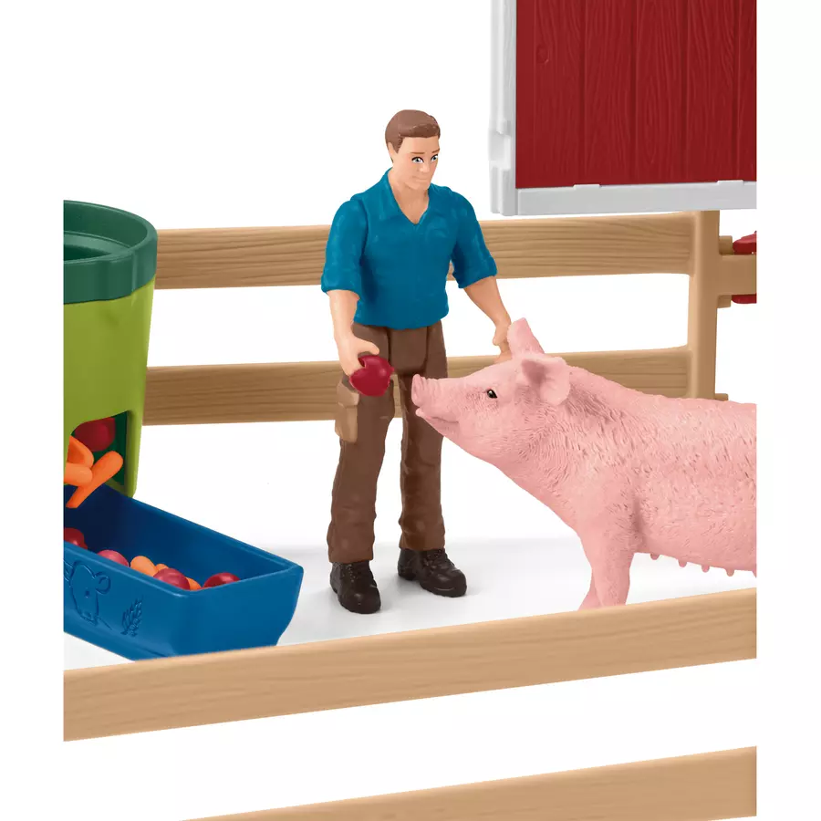 schleich® Farm World Große Farm mit Tieren und Zubehör 42606
