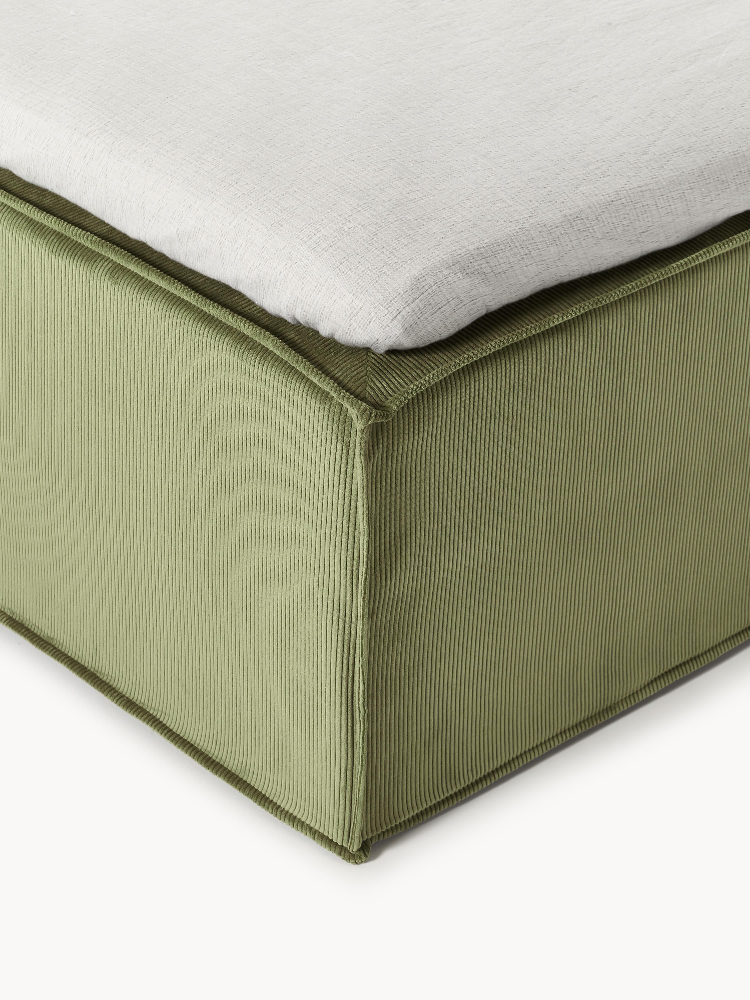 Corduroy boxspring bed Lennon