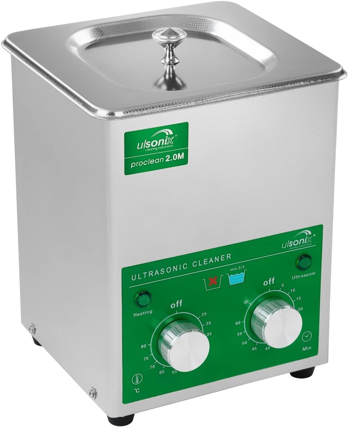 Ultraschallreiniger Proclean 2.0M - 1,5 L Kapazität - 40 kHz Schallfrequenz - 60 Watt Ultraschallstärke - eco series