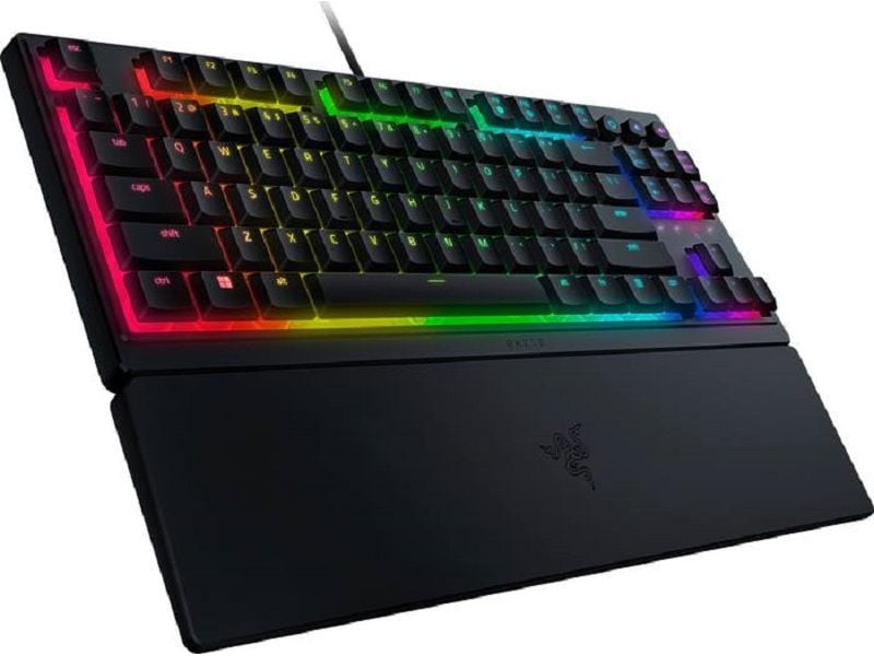 Razer Gaming-Tastatur Ornata V3 Kabelgebundene Gaming-Tastatur mit 8 RGB-Beleuchtungszonen