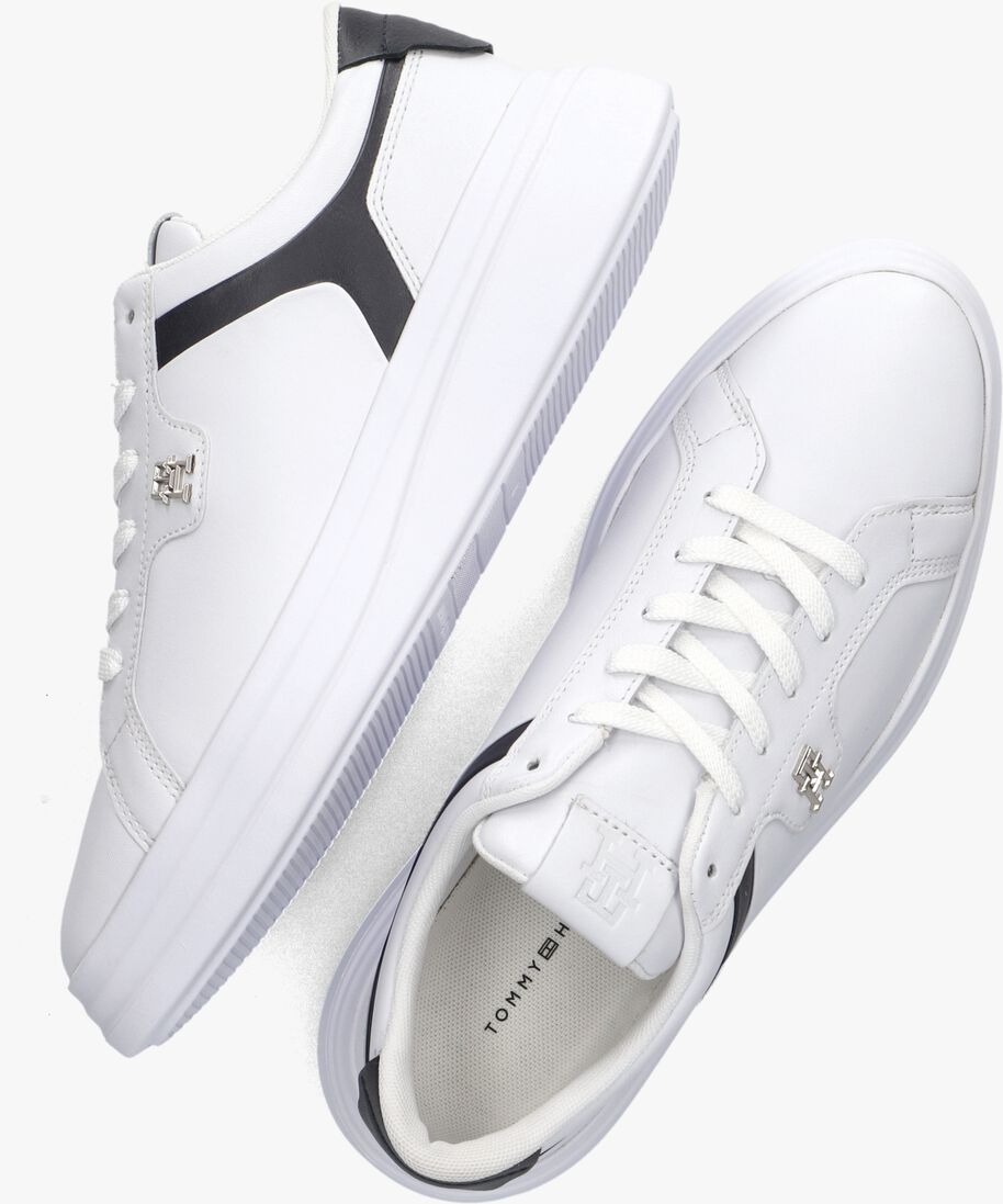 TOMMY HILFIGER witte tommy hilfiger lage sneakers pointy court