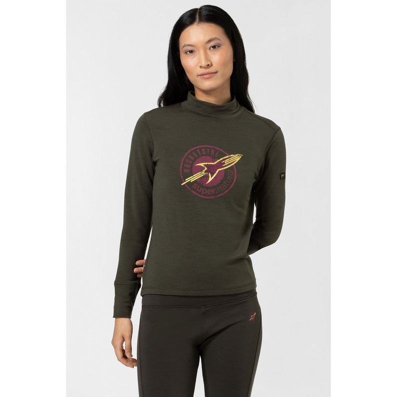 Super.Natural Damen Rocket260 Turtle Neck Longsleeve