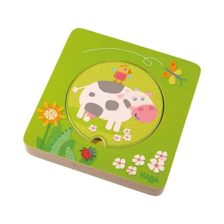 HABA 301647 Holzpuzzle Bauernhof-Freunde