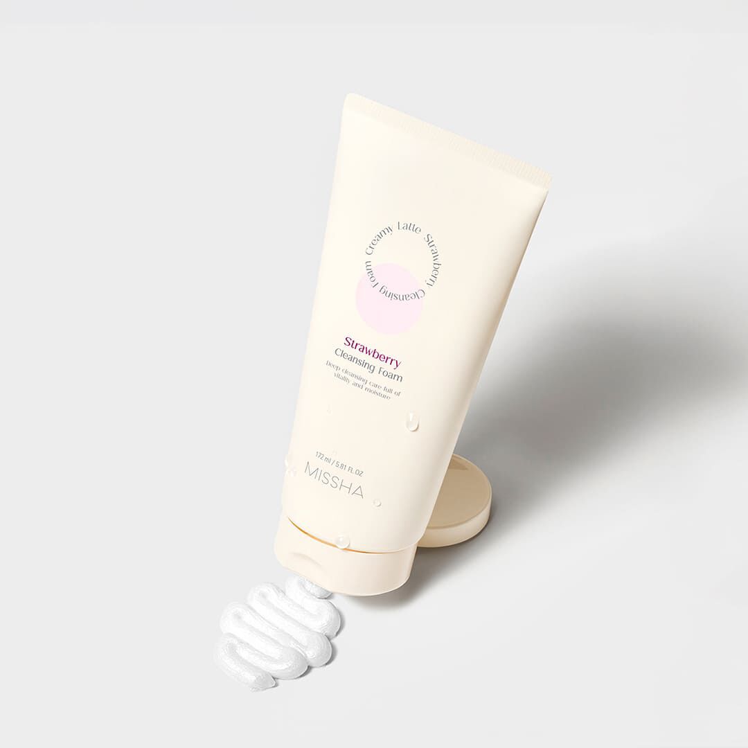 Espunma de Limpeza Creamy Latte - Morango - 172ml