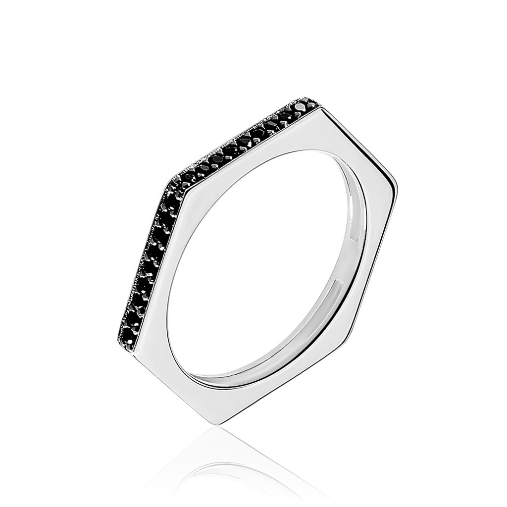 Bague Souhyla Argent Blanc Oxyde De Zirconium