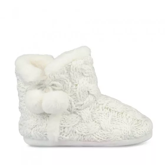 Chaussons bottines BLANC MERRY SCOTT