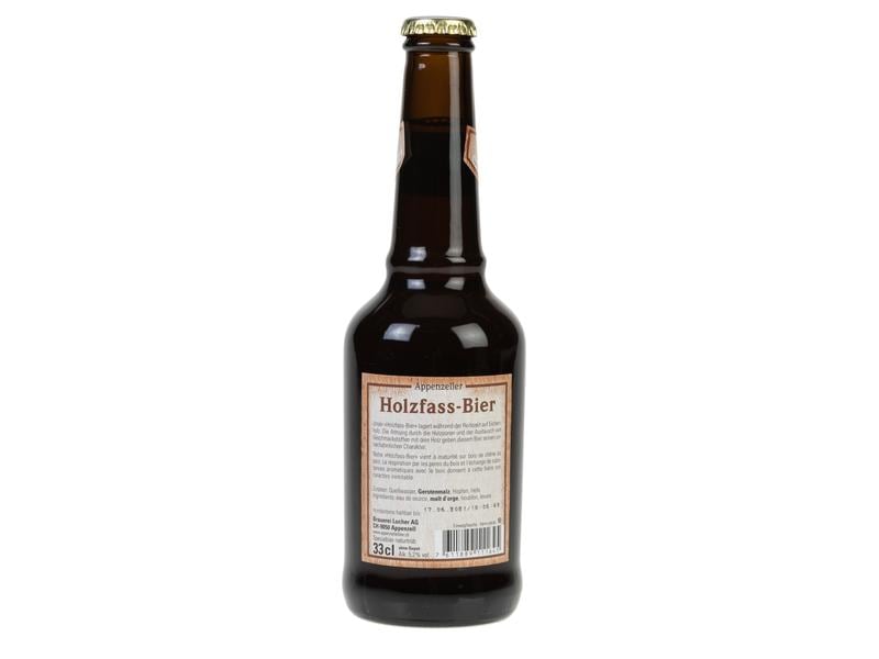 Appenzeller Bier Holzfass Bier 15 x 0.33 l Schweizer Bier mit einer feinen Eichenholznote